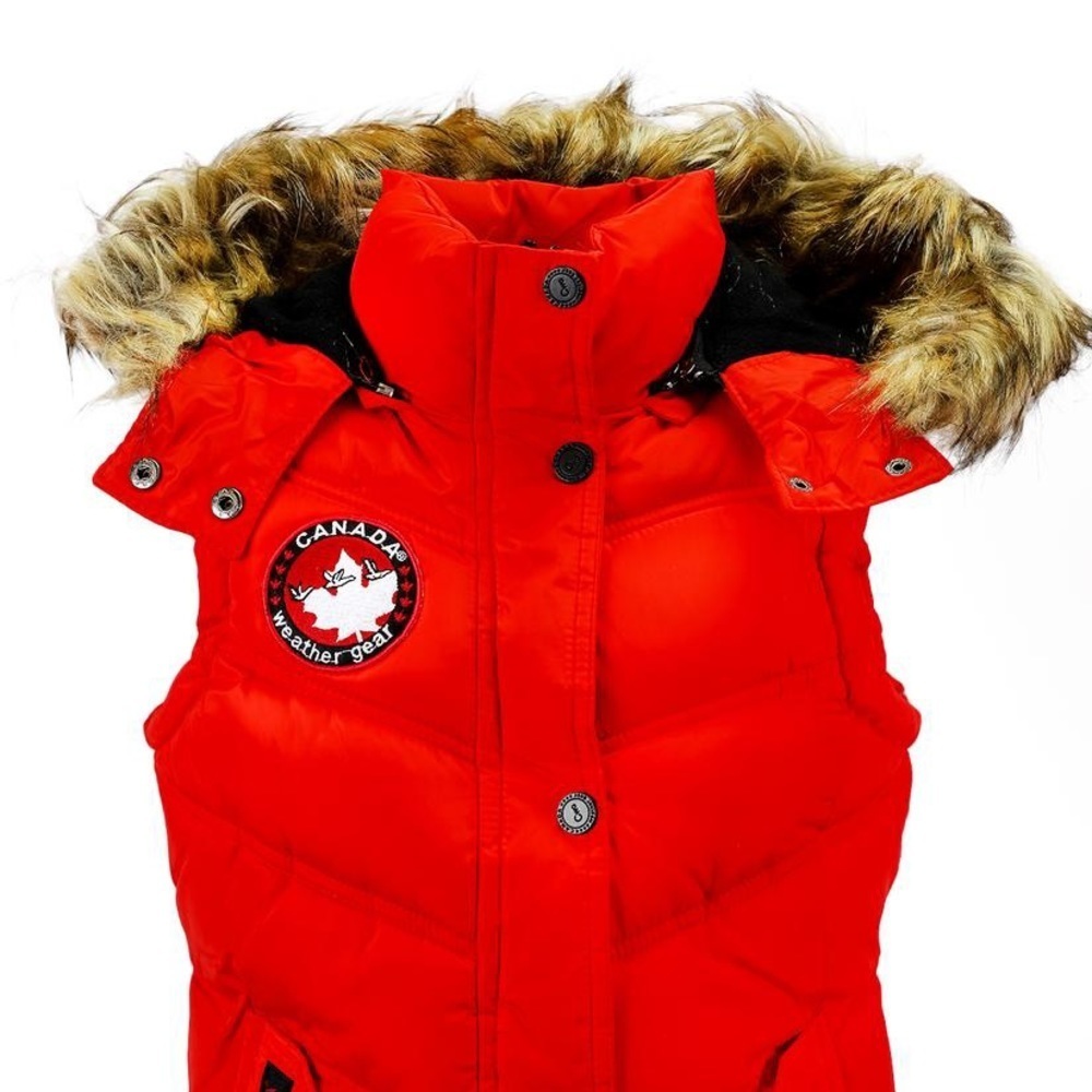 New Canada Weather Gear Girls Fur Heavyweight Vest​ - Picture 3 of 4